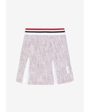 Thom Browne Mini Box Pleated Skirt - White