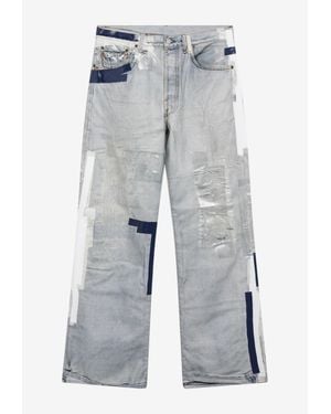 Acne Studios Trompe-L'Oeil Tape Jeans - Gray