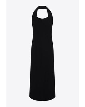 Carven Halter-Neck Maxi Dress - Black