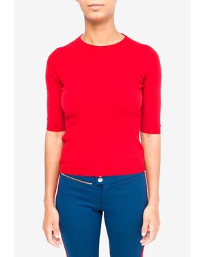 LA ROSE Cashmere Knit Top - Red