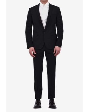 Tonello Single-Breasted Wool Suit - Black