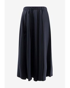 Aspesi Flared Midi Skirt - Blue