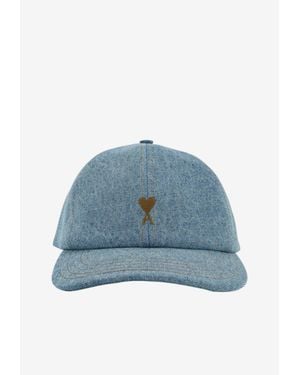 Ami Paris Ami De Coeur Baseball Cap - Blue