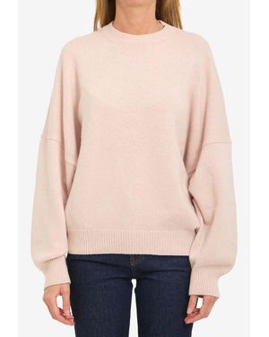 KHAITE Margaux Cashmere Knit Pullover - Blue