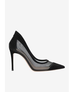 Gianvito Rossi Xarryry 90 Mesh Pumps - White