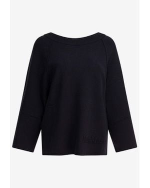 Max Mara Dumbo Wool-Blend Sweater - Blue