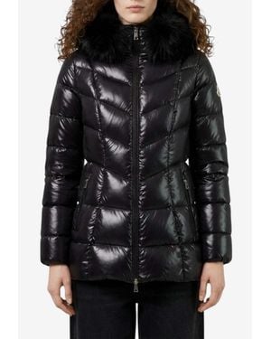 Moncler Fulmar Laqué Down Jacket - Black