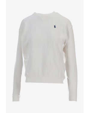Ralph Lauren Pony Crewneck Sweatshirt - White