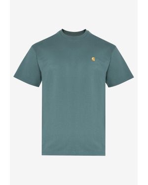 Carhartt Chase Logo T-Shirt - Blue