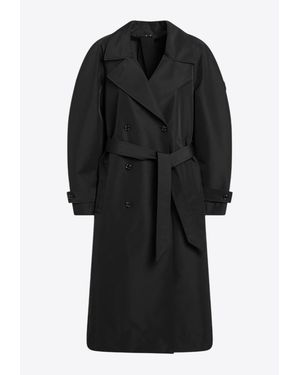 Moncler X Ee72 Zake Double-Breasted Trench Coat - Black