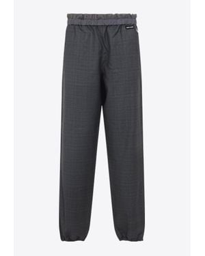 Miu Miu Black Cropped Wool Dress Pants Size 42/Fits like US