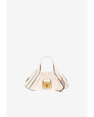 Marc Jacobs Small Cristina Leather Handbag - Natural