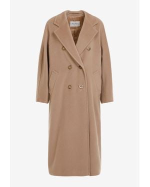 Max Mara Madame Wool Coat - Natural