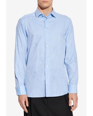 Etro Long-Sleeved Formal Shirt - Blue
