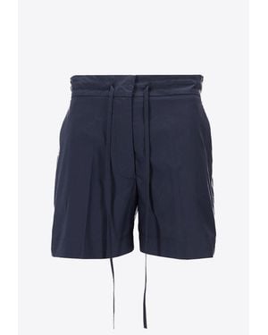 P.A.R.O.S.H. Canyox Drawstring Mini Shorts - Blue