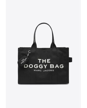 Marc Jacobs Doggy Canvas Tote Bag - Black