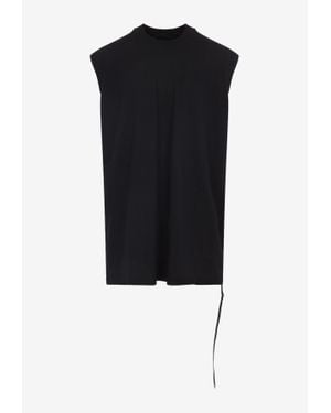 Rick Owens Tarp Sleeveless T-Shirt - Black
