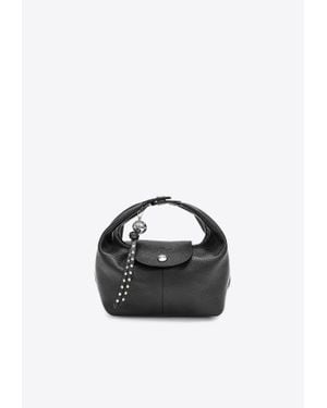 Longchamp Xs Le Pliage Xtra Leather Top Handle Bag - Blue