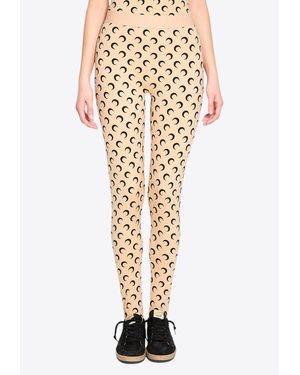 Marine Serre Moon Printed Leggings - White