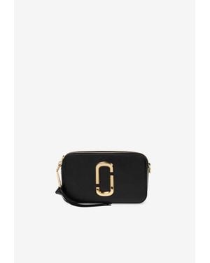 Marc Jacobs Snapshot Leather Shoulder Bag - Black