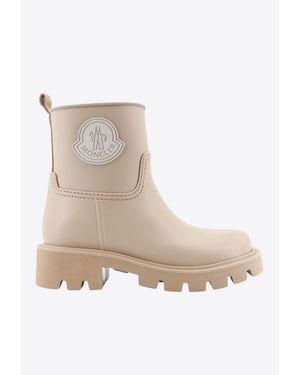 Moncler Kickstream Rubber Rain Boots - Natural