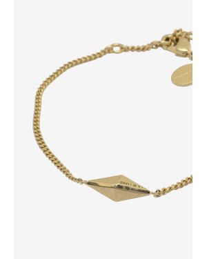 Jimmy Choo Logo-Pendant Bracelet - White