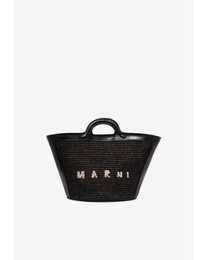 Marni Small Tropicalia Bucket Bag - Black
