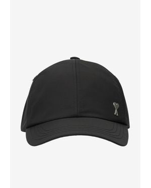 Ami Paris Ami De Coeur Baseball Cap - Black