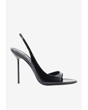 Paris Texas Lidia 105 Patent Leather Slingback Sandals - White