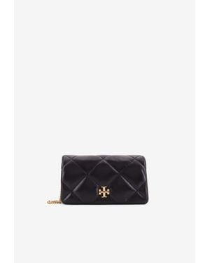 Tory Burch Kira Quilted Leather Chain Clutch - White
