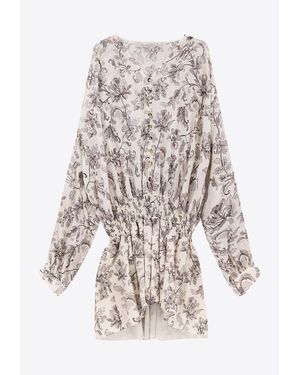 Golden Goose Floral Mini Dress - White
