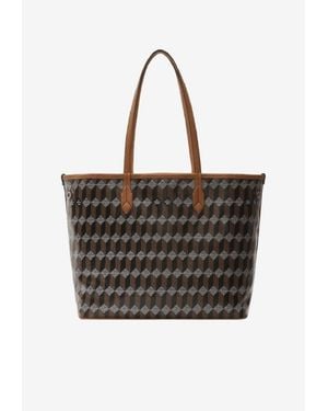 AU DEPART No.47 Reversible Monogram Tote Bag - Black