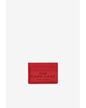 Marc Jacobs Grained Leather Logo Cardholder - Red