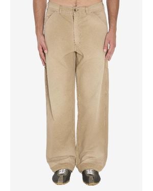 Maison Margiela Washed Straight-Leg Jeans - Natural