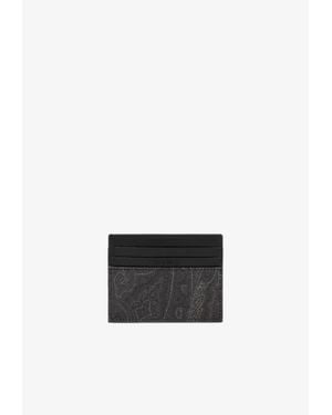 Etro Arnica Paisley Jacquard Cardholder - White