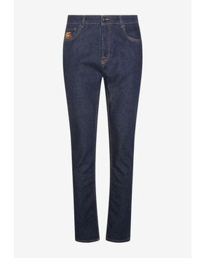 Etro Roma Slim-Fit Jeans - Blue