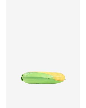 Moschino Corn Shape Leather Clutch - Green