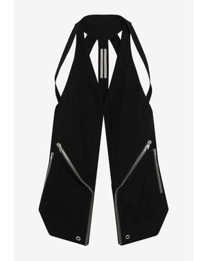 Rick Owens Temple Cut-Out Waistcoat - Black