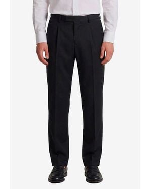 PT Torino Samuel Pleated Tailored Pants - Black