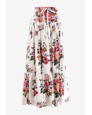 Jupe Maxi Dolce & Gabbana – Floral Cotton, Taille IT38 (excellent état)