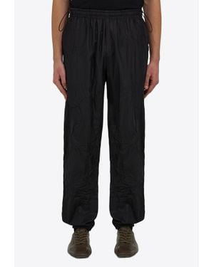 Ferragamo Logo Patch Drawstring Track Trousers - Black