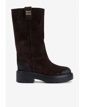 Miu Miu Knee-high boots for Women | Online Sale up to 43