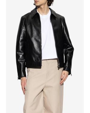 Givenchy Leather Zipped Jacket - Black