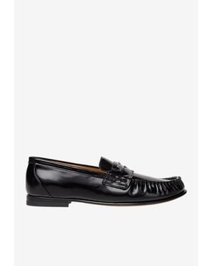 Fendi Classic Scrunch Loafers - Black