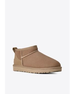 UGG Classic Ultra Mini Ankle Boots - White