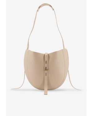 MINOBOSSI Lizzie Leather Crossbody Bag - White