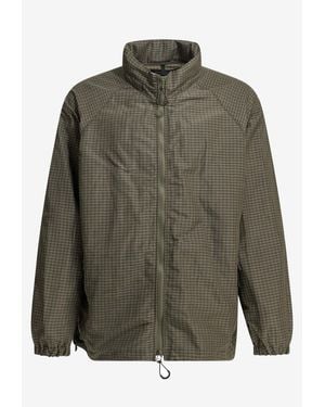 Comme des Garçons Plaid Check Zip-Up Jacket - Green