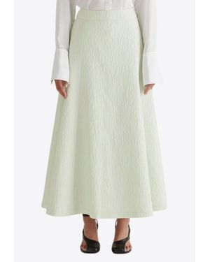 Anna Quan Clara Mid-Rise Midi Skirt - Green
