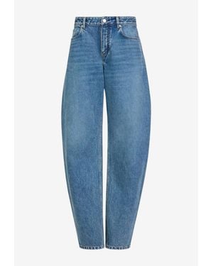 Alaïa Round Washed Jeans - Blue