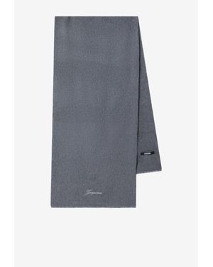 Jacquemus Tailleur Fringed Scarf - Gray